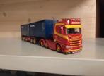 Scania R Meijering transport container chassis WSI, Hobby en Vrije tijd, Modelauto's | 1:50, Ophalen of Verzenden, Nieuw, Bus of Vrachtwagen