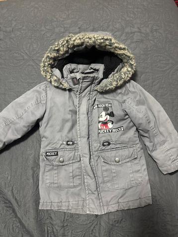 Mickey Mouse Winterjas - Maat 98 en Denim jas beschikbaar voor biedingen