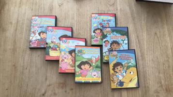 7 dvds van Dora en Diego. beschikbaar voor biedingen