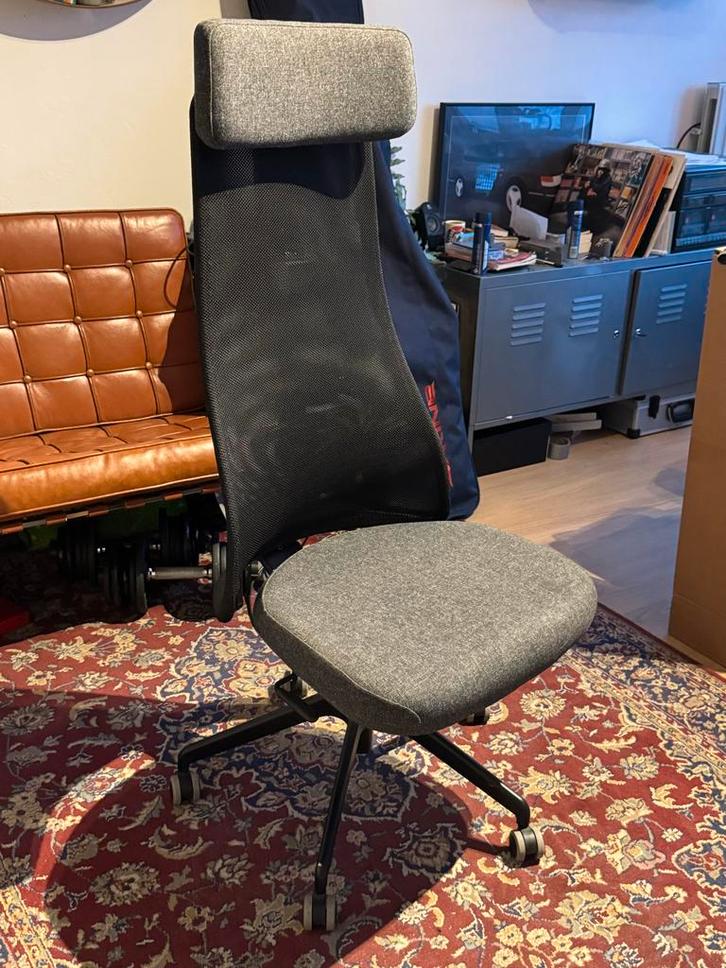 Grijze ikea Bureaustoel, Huis en Inrichting, Bureaustoelen, Zo goed als nieuw, Bureaustoel, Grijs, Ergonomisch, Ophalen