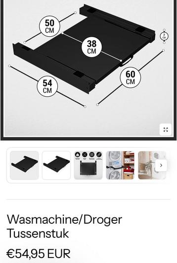 Wasmachine/Droger Tussenstuk €20 beschikbaar voor biedingen