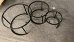 Metalen frames met roestvorming voor ronde salontafelset