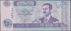 Irak bankbiljet 250 Dinars Saddam Hussein 2002 versneden !, Postzegels en Munten, Ophalen of Verzenden, Midden-Oosten, Los biljet