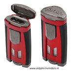 XIKAR SIGAARAANSTEKER HP3 TRIPLE JETFLAME -DAYTONA RED sas53, Verzenden, Nieuw, Aansteker