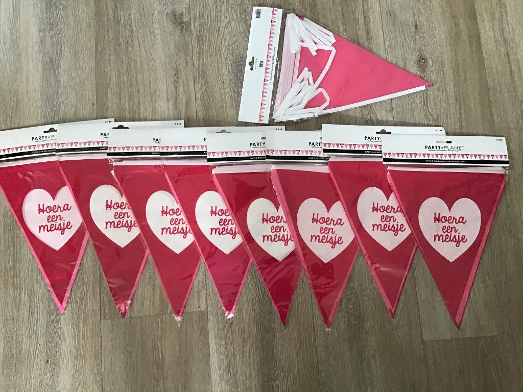 Geboorte slingers Meisje, Ophalen of Verzenden, Nieuw, Versiering, Geboorte of Huwelijk