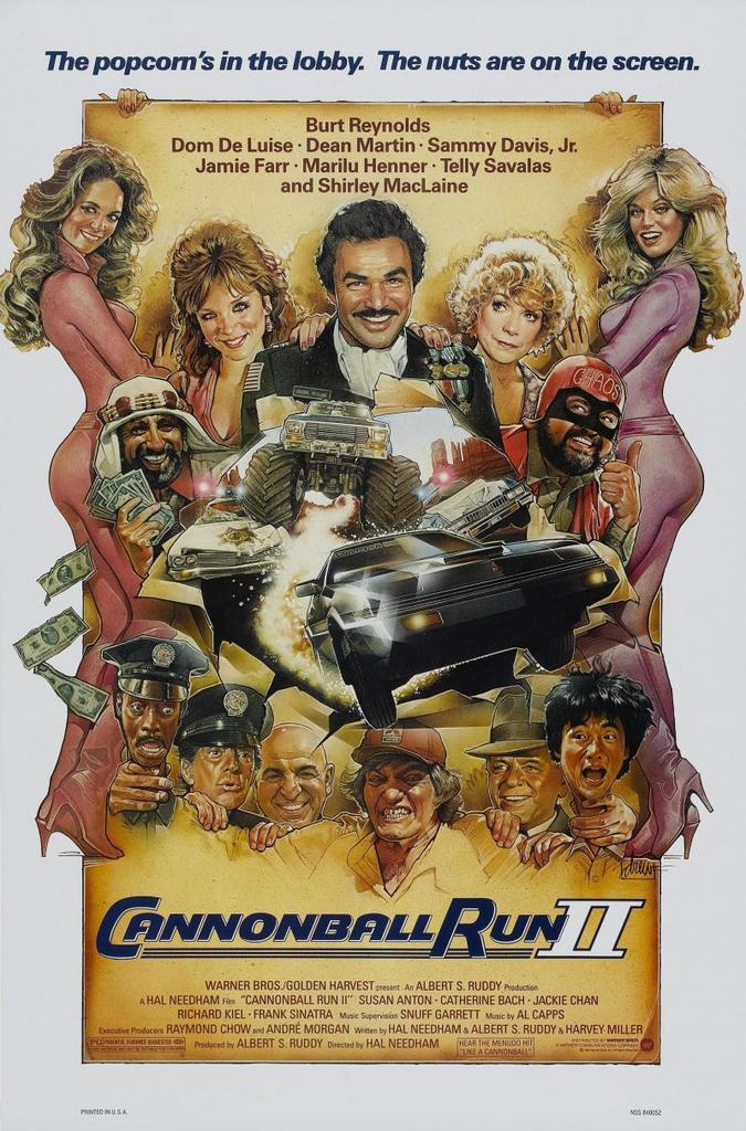 The Cannonball Run II, Reynolds, Dean Martin, Frank Sinatra., Cd's en Dvd's, Dvd's | Klassiekers, Zo goed als nieuw, Komedie, 1980 tot heden