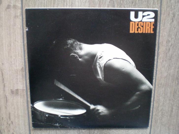 U2 - Desire., Cd's en Dvd's, Vinyl Singles, Gebruikt, Rock en Metal, Verzenden