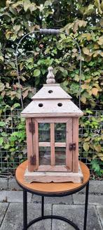 Windlicht / lantaarn, Ophalen of Verzenden, Zo goed als nieuw, Hout, 25 tot 50 cm