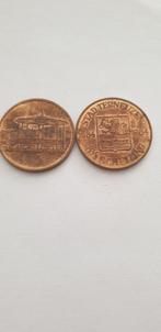 2909 stad terneuzen muziekpodium 8 1/3 schelling 1984, Postzegels en Munten, Penningen en Medailles, Verzenden, Overige materialen