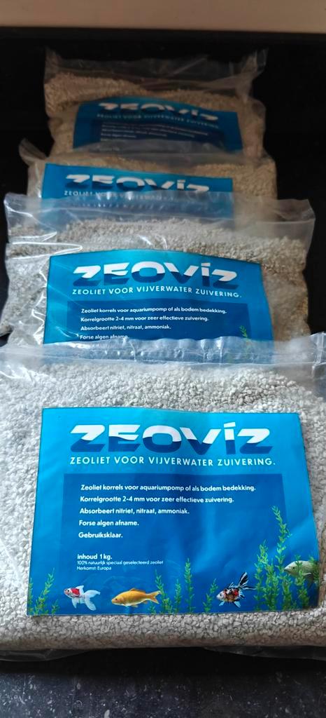 ZEOVIZ  zeoliet voor waterzuivering en bodembedekking ., Dieren en Toebehoren, Vissen | Aquaria en Toebehoren, Nieuw, Grind, Zand of Voedingsbodem
