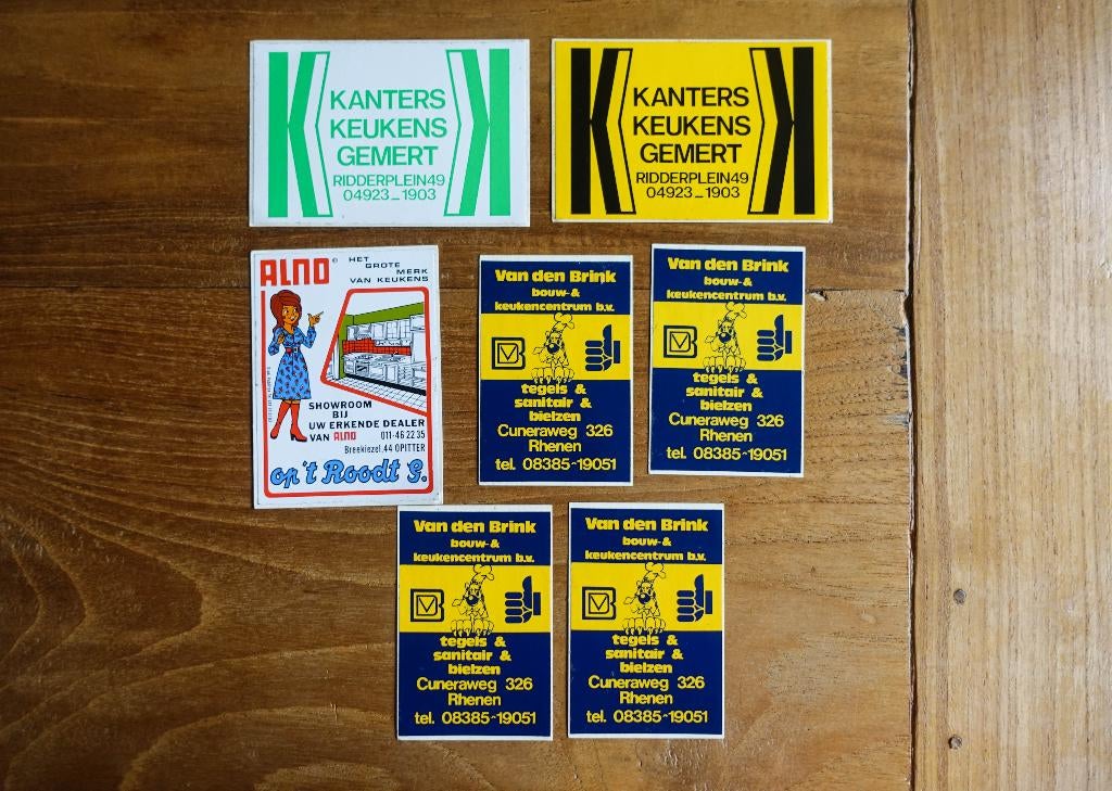 partij stickers - keukenbedrijven, Ophalen of Verzenden