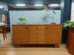 Vintage lowboard sideboard wandmeubel kast teak dressoir, Huis en Inrichting, Kasten | Dressoirs, .., Met deur(en), Zo goed als nieuw