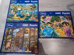 3 Disney puzzels 1000 stukjes, Hobby en Vrije tijd, Denksport en Puzzels, Ophalen of Verzenden, 500 t/m 1500 stukjes, Zo goed als nieuw