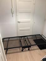Mooi Opklapbaar Eenpersoonsbed / metaal, Ophalen, 90 cm, Eenpersoons, Zwart