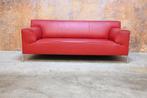 ZGANieuw rode leren Design on Stock Bloq bank, Huis en Inrichting, 75 tot 100 cm, Ophalen of Verzenden, 200 tot 250 cm, Design on Stock