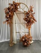 TE HUUR: backdrop beige bruin goud, Ophalen, Zo goed als nieuw