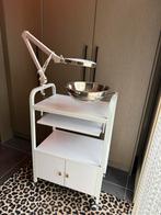 Schoonheidsspecialiste werktafel met loeplamp, Ophalen, Zo goed als nieuw, Loeplamp