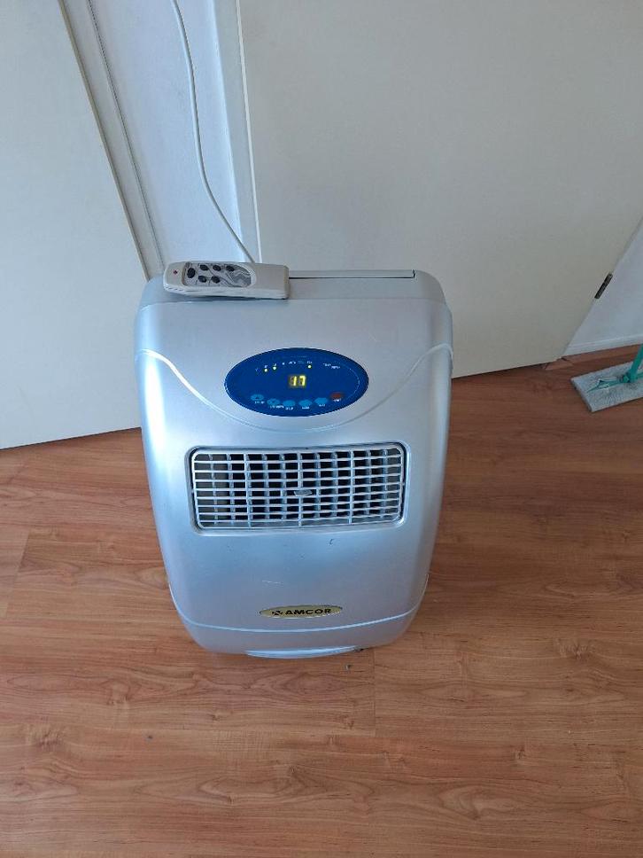 Amcor mobiele airco unit 10k BTU, Witgoed en Apparatuur, Airco's, Gebruikt, Mobiele airco, Minder dan 60 m³, 2 snelheden, Koelen en Ontvochtigen
