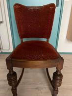 4 Eetkamerstoelen Grootmoeders Tijd - Massief Eiken, Huis en Inrichting, Stoelen, Ophalen, Gebruikt, Bruin, Vier