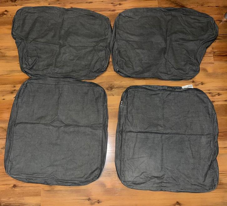 Ikea Ektorp hoes 2-zits bank grijs/antraciet, Huis en Inrichting, Banken | Bankstellen, Gebruikt, Rechte bank, Tweepersoons, 150 tot 200 cm