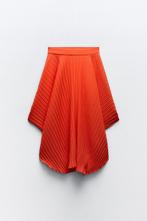 Dames Zara asymmetrische plisserok plisse rok nieuw maat S, Kleding | Dames, Rokken, Zara, Nieuw, Oranje, Ophalen of Verzenden