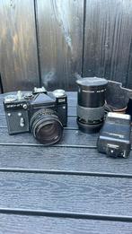 Zenit EM camera extra lens 2.8/135 en unimat flitser, Gebruikt, ?, Overige Merken, ?