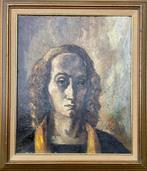 Jean Adams (1899-1970) Rolduc olieverf op doek, Antiek en Kunst, Kunst | Schilderijen | Klassiek, Ophalen