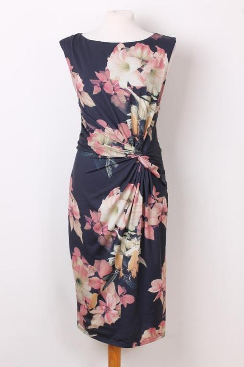 Gebloemde jurk Phase Eight maat 42, Kleding | Dames, Jurken, Zo goed als nieuw, Maat 42/44 (L), Blauw, Knielengte, Verzenden