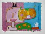 Zeefdruk Wouter Stips op passe-partout, Antiek en Kunst, Kunst | Litho's en Zeefdrukken, Ophalen of Verzenden