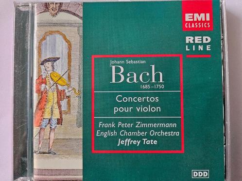 JS Bach + Mozart - viool concerten 1+2+3 - Zimmermann - Tate, Cd's en Dvd's, Cd's | Klassiek, Gebruikt, Kamermuziek, Barok, Ophalen of Verzenden