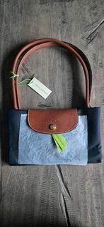 Longchamp Le Pliage Tote Bag Navy, Ophalen of Verzenden, Zo goed als nieuw, Blauw, Handtas