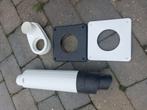 Burgerhout Safe-PP kunststof concentrische geveldoorvoerset, Ophalen, 30 tot 80 cm, Cv-ketel of Combi-ketel, Nieuw