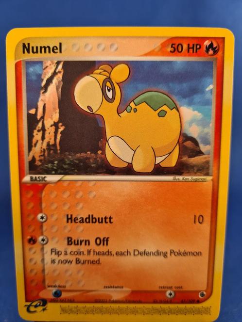 Numel 61/109 - Ruby &amp; Sapphire, Hobby en Vrije tijd, Verzamelkaartspellen | Pokémon, Gebruikt, Losse kaart, Verzenden
