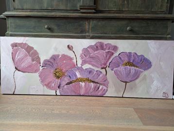 Schilderij bloemen langwerpig beschikbaar voor biedingen