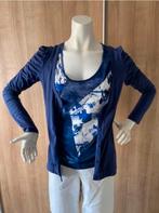 Anna Scott Top mt. M/L + vestje van EDC mt. M, Kleding | Dames, Maat 38/40 (M), Blauw, Anna Scott, Ophalen of Verzenden