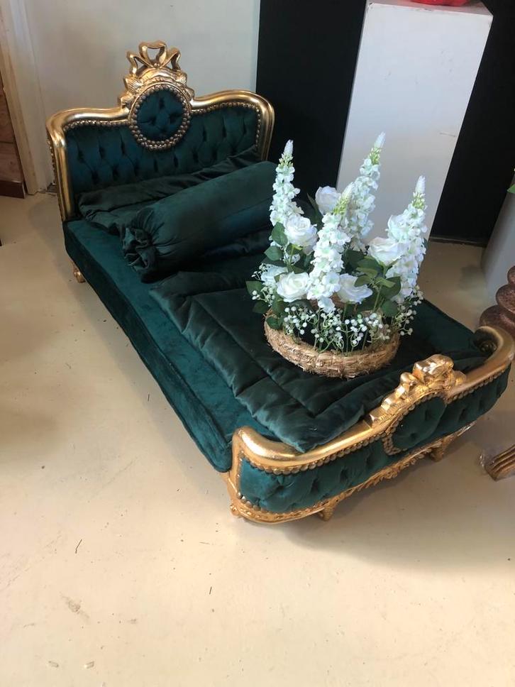 Barok Hondenmand - Donkergroen, 1 meter, Dieren en Toebehoren, Hondenmanden, Nieuw, Overige, Ophalen of Verzenden