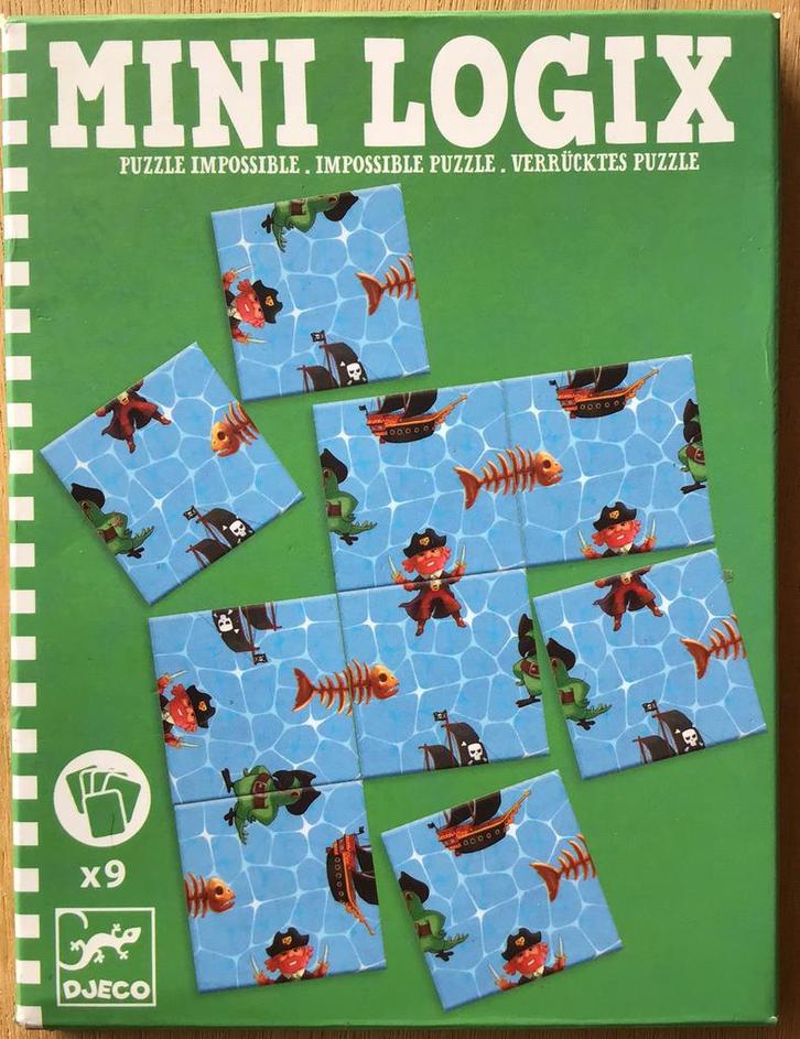 Mini Logix impossible puzzel piraat - vanaf 6 jaar - ZGAN, Hobby en Vrije tijd, Denksport en Puzzels, Zo goed als nieuw, Overige typen