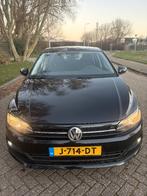 Volkswagen Polo 1.0 MPI 75pk 2018 Zwart, Auto's, 1005 kg, Stof, Adaptieve lichten, Zwart