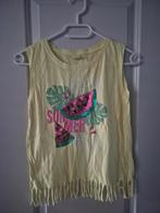 YFK top topje zomer geel roze summer 146 152 zonder mouwen, Ophalen of Verzenden, Zo goed als nieuw, Meisje