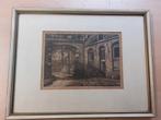 Originele ets van S. de Heer – met lijst (3040 cm), Antiek en Kunst, Ophalen of Verzenden