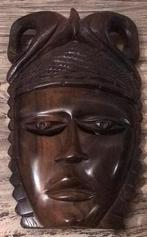 Ebbenhout masker bali indonesië 26 cm hoog zwaar hardhout, Antiek en Kunst, Ophalen of Verzenden