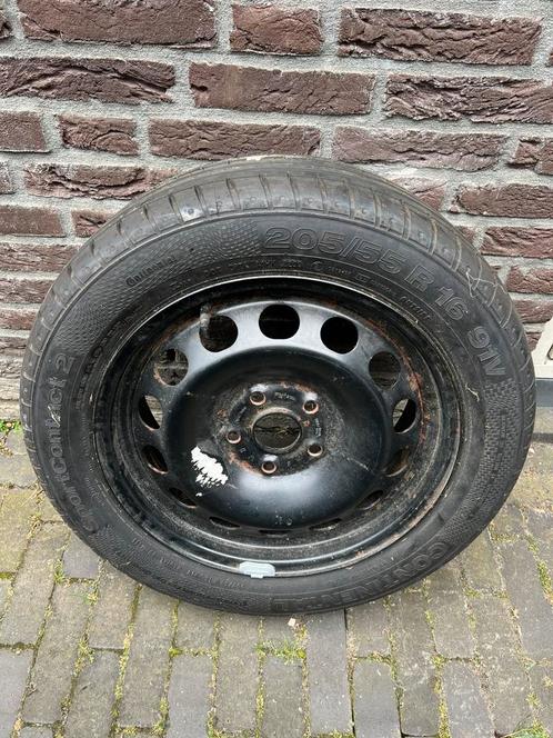 Band met velg Continental SportContact2 205/55R16 91V, Auto-onderdelen, Overige Auto-onderdelen, Skoda, Nieuw, Ophalen