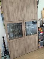 BESTÅ Opbergcombinatie met glazen deuren, Huis en Inrichting, Ophalen, Zo goed als nieuw, 25 tot 50 cm, 50 tot 100 cm