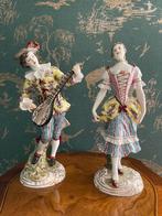 Dresden saksisch volkstedt porselein beelden groot koppel, Antiek en Kunst, Antiek | Porselein, Ophalen
