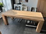 Eettafel, Massief Eiken 210x90x77 cm, Huis en Inrichting, Tafels | Eettafels, Ophalen, Modern Eiken, Eikenhout, 200 cm of meer