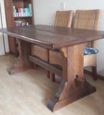 massief eigen eettafel, Huis en Inrichting, Tafels | Eettafels, Ophalen, Klassiek met klooster poot, Eikenhout, 50 tot 100 cm
