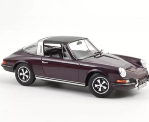 Porsche 911 E Targa 1971 Paars schaal 1:18 NOREV ref. 187644, Hobby en Vrije tijd, Modelauto's | 1:18, Nieuw, Auto, Norev, Verzenden