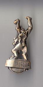 Rotterdam Zadkine Monument broche Wederopbouw WO2, Gebruikt, Niet vindbaar, Niet vindbaar, Speldje of Pin