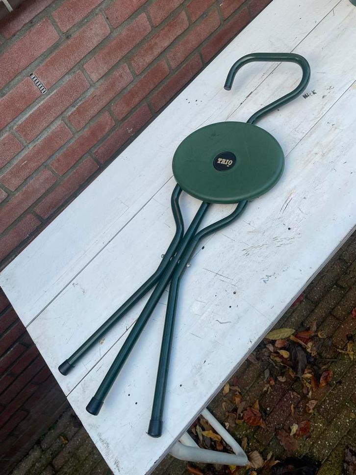 Stoelkruk / Wandelstok met Zitje, Huis en Inrichting, Stoelen, Gebruikt, Eén, Metaal, Overige kleuren, Ophalen