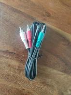 Audio kabel, jack 3,5mm naar tulip 1 meter, Ophalen of Verzenden, Nieuw, Minder dan 2 meter